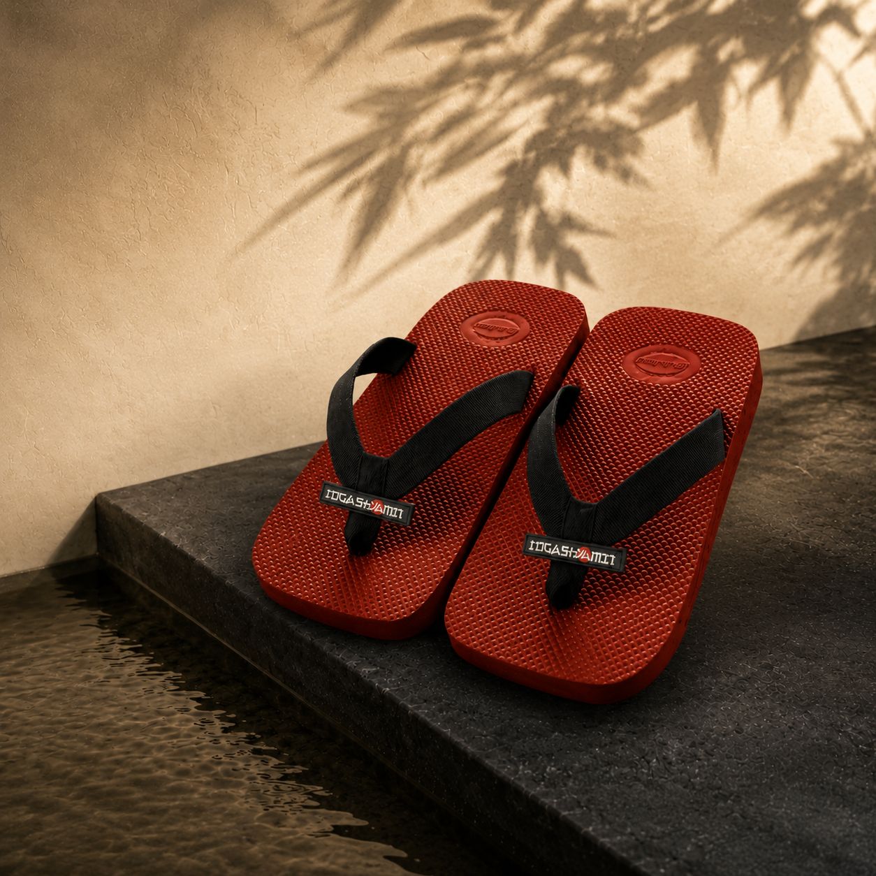 Vermilion colourway — Vermilion Red sole, Ink Black strap